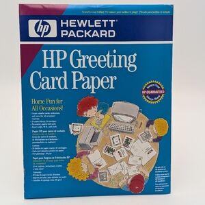 HEWLETT PACKARD HP GREETING CARD PAPER WITH ENVELOPES 20 OF EACH NEW OPEN BOX!